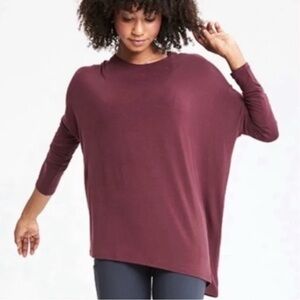 Athleta Cloudlight Relaxed Asymmetrical Top L/XL